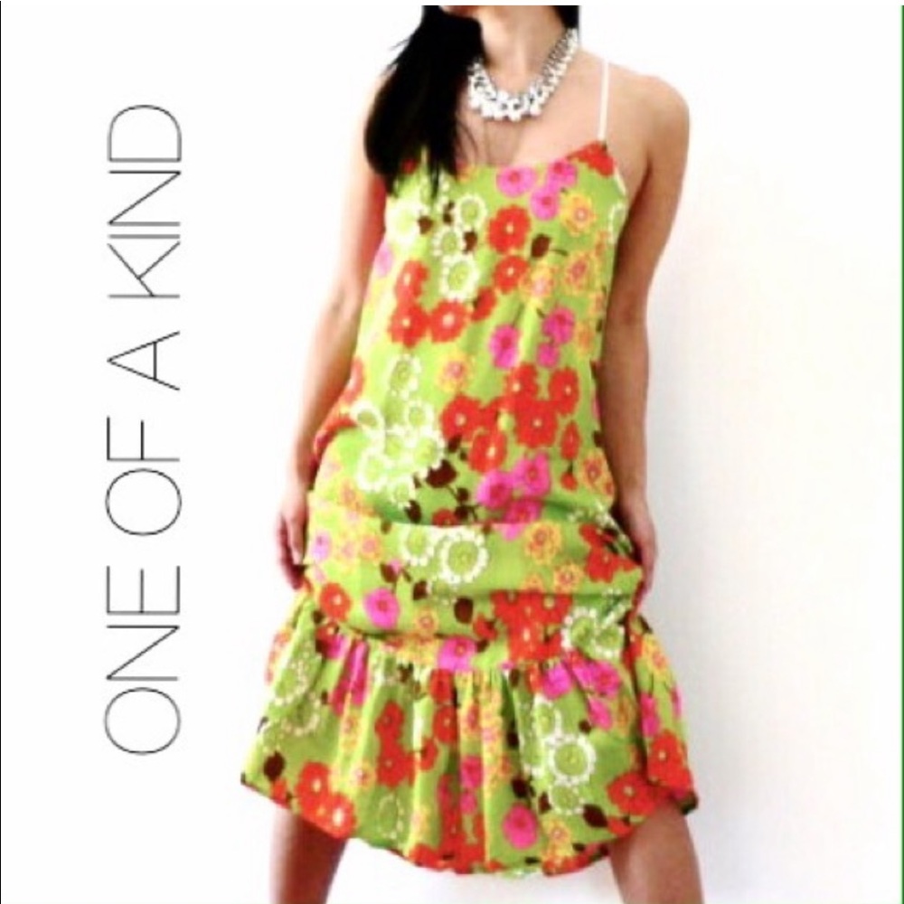 Vintage 60’s Floral Slip Dress sustainable and recycled
